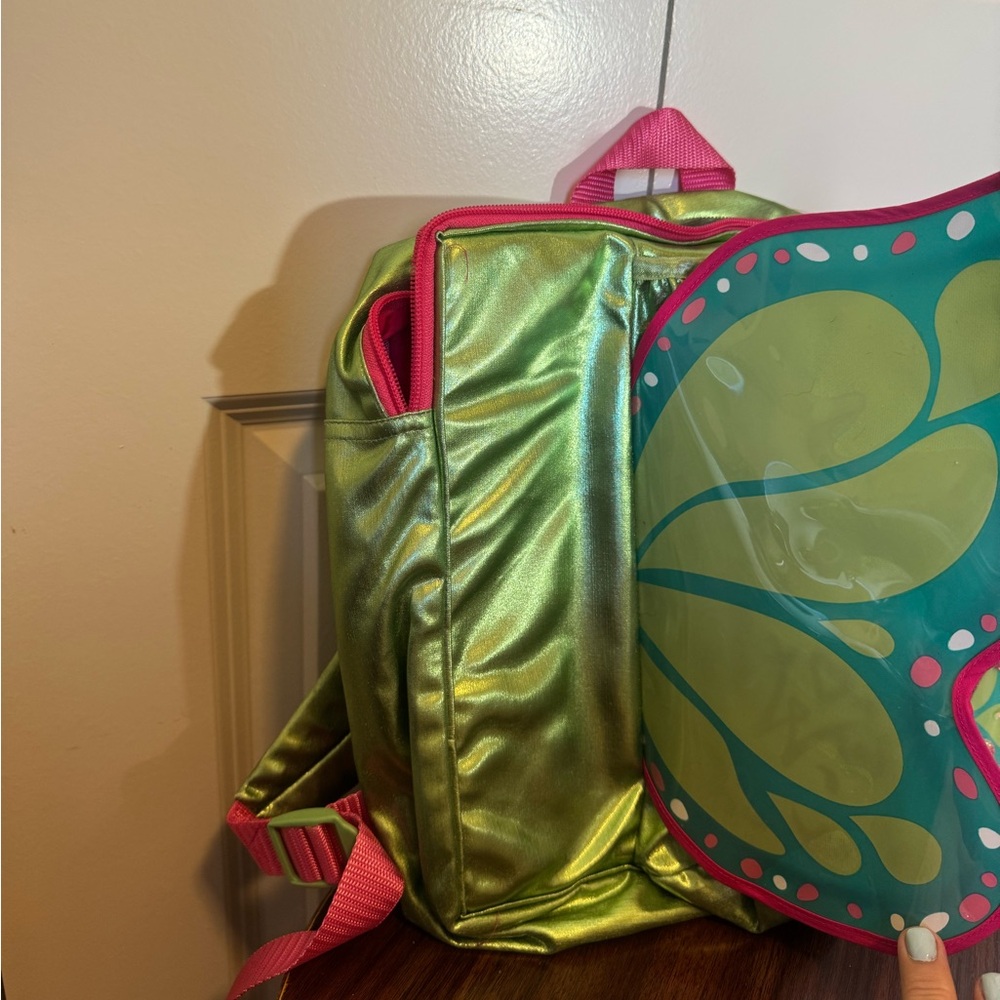 American Girl Doll Carrier Backpack Butterfly Wings Wellie Wishers Pink - Picture 4 of 6